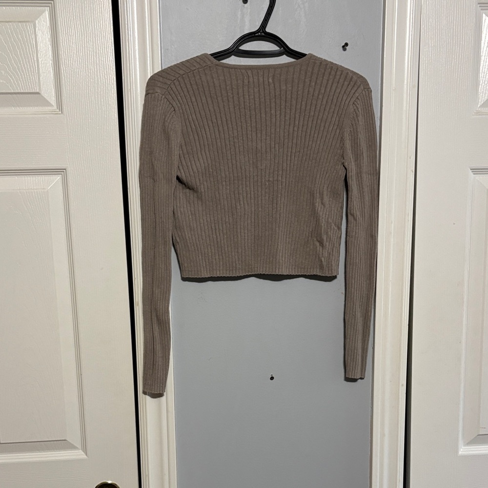 Harlow Taupe Ribbed Knitwear - Picture 7 of 7